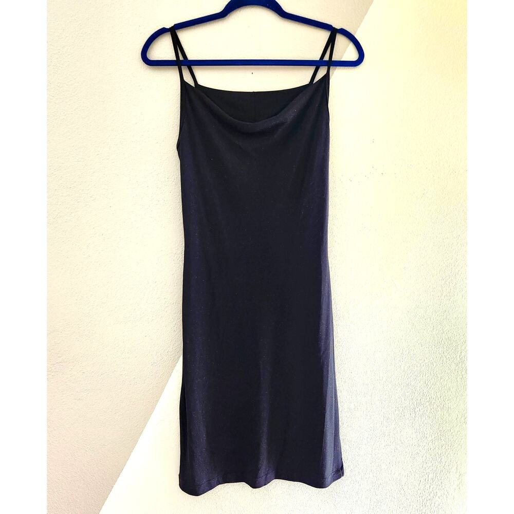 Vintage 90s Rocket Candy gold sparkle LBD S